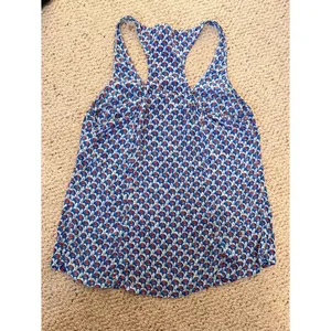 Joie 100% Silk Blue Animal Print‎ Racerback Tank Top Medium Layering Boho thumbnail 10