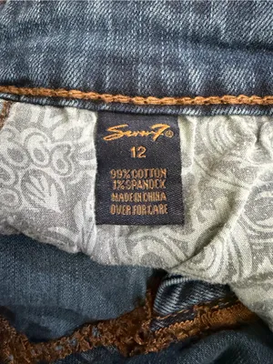 Seven7 Bootcut Stretch Jeans Women’s Size 12 Medium Wash EUC thumbnail 10