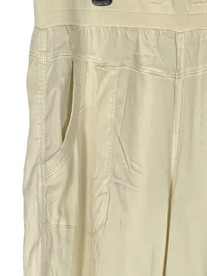 Marrakech Silky Jogger Pants Large Cream Lightweight Relaxed Pull On thumbnail 5