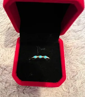 Women’s Golden Stackable Ring Size 7 Gold thumbnail 1