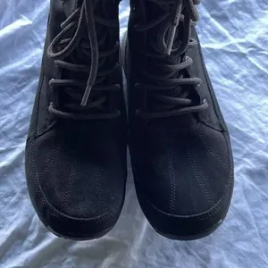 Skechers Black Suede Easy Going Ankle Boots w/ Faux Fur Women’s Size 8 - 15567 thumbnail 7