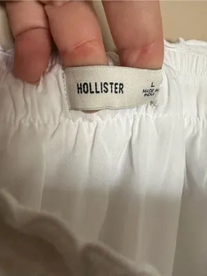 Hollister Gauze Strapless Embroidered Mini Summer Dress L NWT Coastal Cowgirl thumbnail 2
