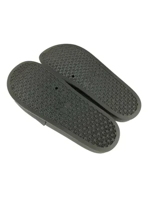 Womens Slide Sandals Rubber Slip On Basic Black Size 38 US 7 thumbnail 4