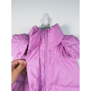 Lululemon Wunder Puff Super Cropped Vest Hooded Size 0 Dahlia Mauve Pink Outdoor thumbnail 12