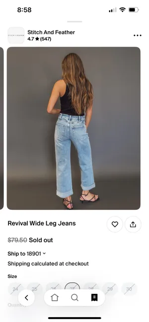 Revival Wide Leg Jeans thumbnail 4