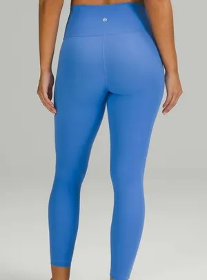 Lululemon Nile Blue Wunder Under Leggings 25” thumbnail 1