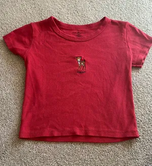 Brandy Melville Red Baby Tee thumbnail 1