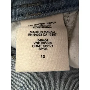 GAP Sailor Crop Jeans Women 12 Blue Excellent Vintage Y2K Wide Leg Denim thumbnail 4
