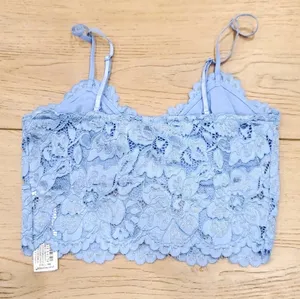 NEW! Zara Sexy Blue Crop Top thumbnail 2