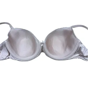 Victoria's Secret Lined Demi‎ Underwire Bra Nude Beige Satin Basic Size 34DD thumbnail 4
