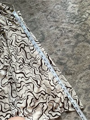 Abercrombie & Fitch Abstract Zebra Print Halter Mini Dress Medium thumbnail 4