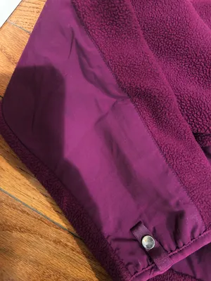 The North Face 90s Retro Denali purple fleece Hoodie jacket XL teenage!Women s/M thumbnail 11