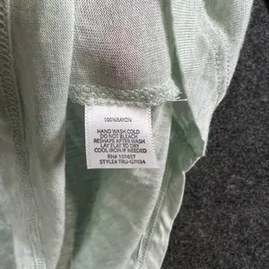 Tresics Womens Mint Green Long Sleeve V-Neck Pocket Tee Rayon Top TRU-G7024 M thumbnail 5
