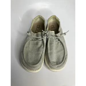 Hey Dude‎ chambray gray braid Wendy slip on loafers canvas women's size 9 casual thumbnail 2