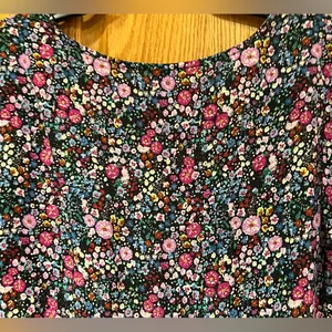 Wild Fable Floral Print Short Sleeve Tiered‎ Babydoll Flowy Mini Dress Siize XS thumbnail 12