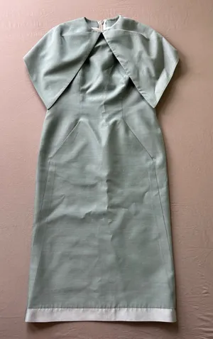 Vintage 1950s Cape Sleeve Cocktail Dress thumbnail 1