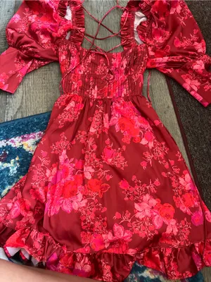 For Love and Lemons Alia Mini Dress in Red size XS thumbnail 15