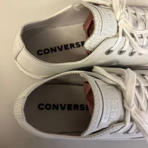 Converse Chuck Taylor All Star Lift White Leather Platform Sneakers Womens 7 thumbnail 7