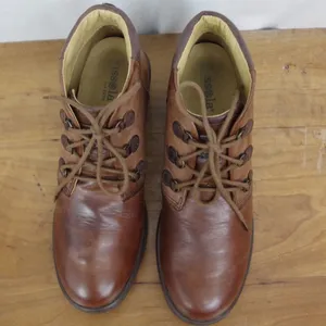 Bussola Ladies' Brown Leather Sirkka Ankle Boots Size 38 thumbnail 3