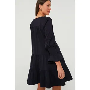 Tuckernuck Pomander Place Navy Cotton Poplin Kenzo Mini Dress Size Medium thumbnail 13