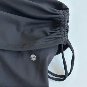 apana Black Fold over Waist Yoga Pants Medium thumbnail 5