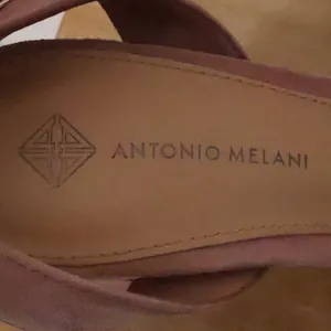 Antonio Melani‎ Suede Platform Sandals Womens Size 7 Pink Leather Ankle Strap thumbnail 9