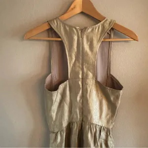 ARMANI EXCHANGE‎ Gold Shimmer Mini Dress thumbnail 4