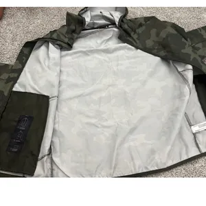 All in Motion Hooded Camo Windbreaker Jacket - Olive Green thumbnail 7