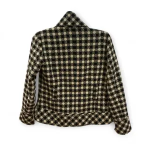 Vintage‎ Wool Blend Blazer Jacket Black White Quietly Luxury size 4 thumbnail 2
