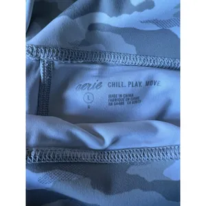 Aerie Wm Lrg Green Camo Chill.Play.Move Legging Athleisure‎ Workout Exercise thumbnail 4