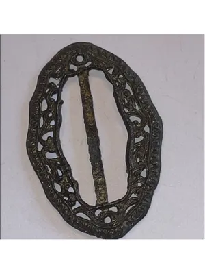 Vintage Ornate Metal Belt Buckle thumbnail 2