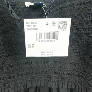 American Eagle Black‎ Puff Sleeve Baby Doll NWT Dress Size Medium thumbnail 5