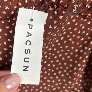PacSun LA Hearts Brown Ruched Tank size S NWT thumbnail 8
