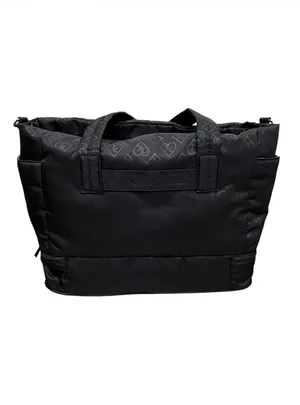 NEW Juicy Couture Black Monogram XL Travel Weekender Tote Bag thumbnail 7