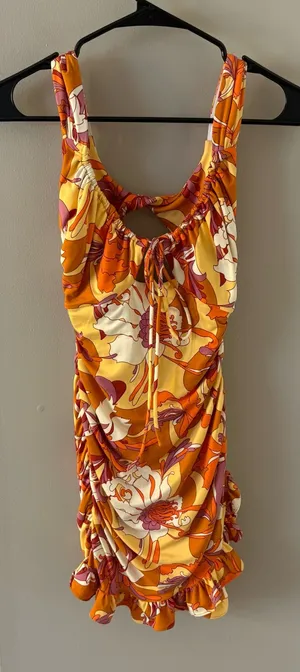 Urban Outfitters Trendy Y2K Inspired Floral Mini Dress Size Women’s XS thumbnail 1