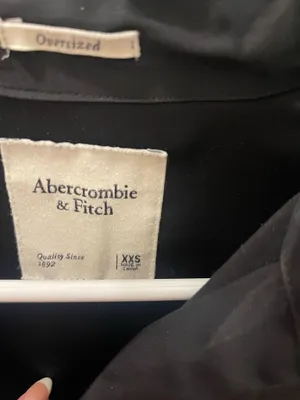 Satin Button Down Abercrombie Long Sleeve thumbnail 3