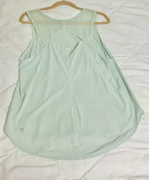 light blue sleeveless tank top thumbnail 2