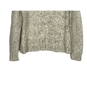 J. Crew Relaxed Fit Alpaca Chunky Cable Knit Long Sleeve Sweater M White Grey thumbnail 9