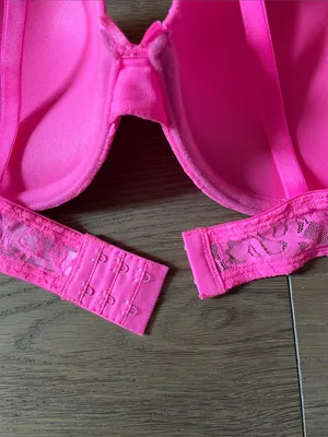 SO Hot Pink Lace Push-Up Bra Size 38C NWT thumbnail 9
