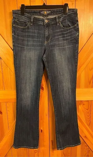 Lucky Brand Jeans Sz 10/30 Sweet Boot Cut Denim Blue Jeans Stretch Dark Wash (19 thumbnail 1
