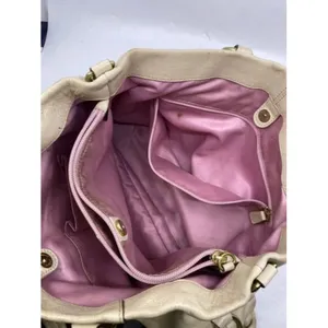 Coach Xl White Leather Shoulder Bag thumbnail 5