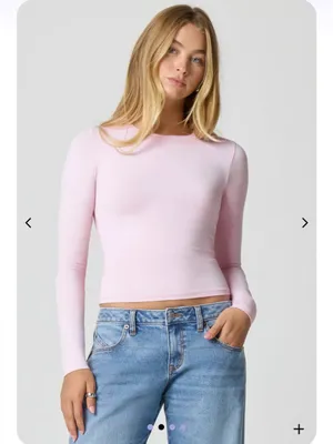 Florence by mills softie cotton long sleeve top thumbnail 3