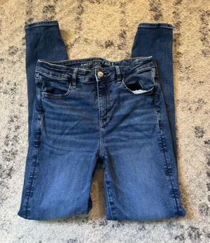 American Eagle Outfitters Women’s Skinny Jeans - Dark Blue Wash thumbnail 1