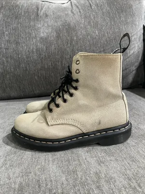 Dr. Martens Page Mix Canvas Combat Boots Size 8 thumbnail 7