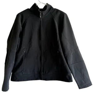 Lole Jacket Water Repellant High Neck Full Zip Zip Pockets Floral Black 14 thumbnail 1