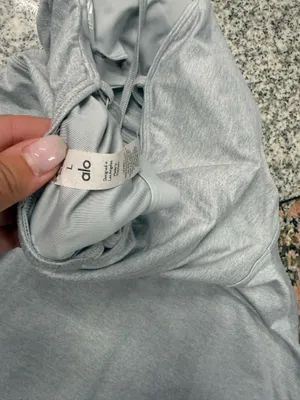 ALO Yoga Gray Spaghetti-Strap mini size Dress with shorts thumbnail 7