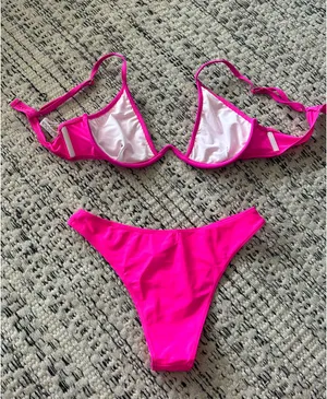 Pink Bikini Shein thumbnail 2