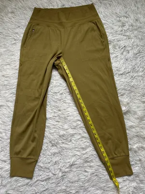 Athleta Women's Green Yellow High-Waist Joggers Size M thumbnail 8