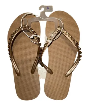 Shade & Shore Copper Flip‎ Flop Sandals, Size 6 thumbnail 1