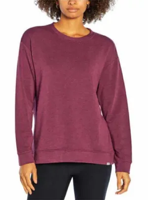 Orvis‎ Purple Fleece Lined Pullover Crewneck Sweatshirt M thumbnail 1